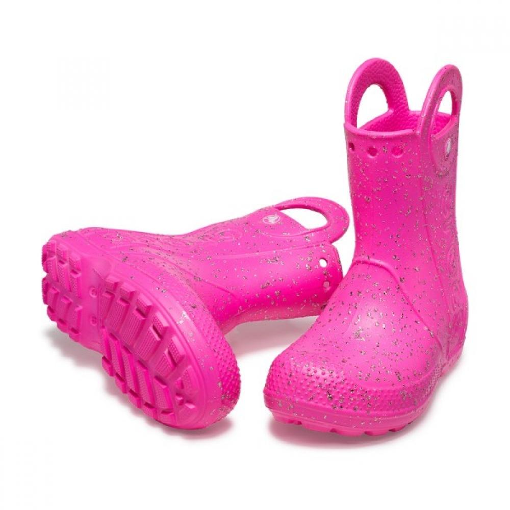 [Crocs Shoes] Crocs Official Kids Handle It glItter Rain Boot K Pcr  24sKbt210391 