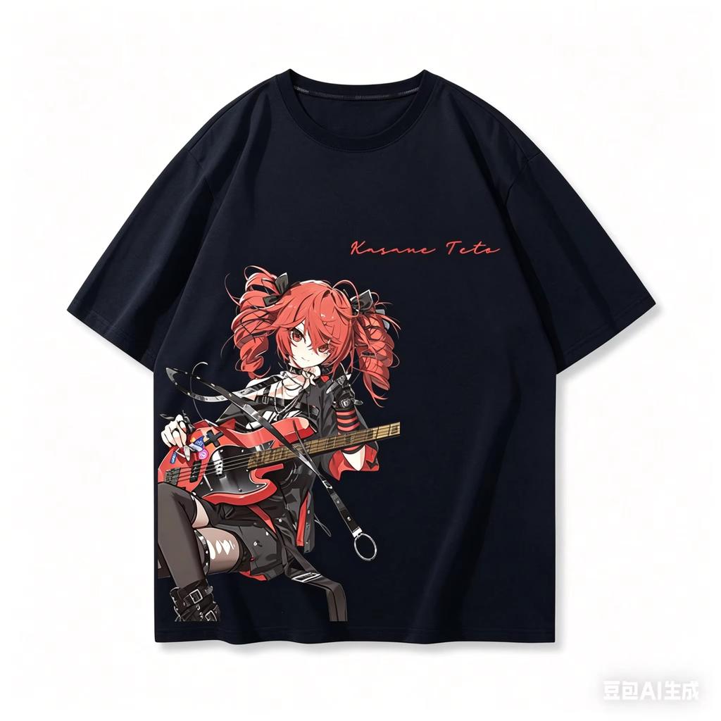2026 Kasane Personality Clothes New Model Anime Tshirt Clothing Plus Size Unisex Streetwear Trendy Soft