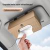 Car Tissue Box: Sun Visor/Seat Back Mountable