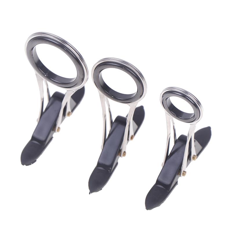 Faltbare Teleskop-Angelrute aus Edelstahl mit Führungsringen, Spitzenringen, DIY-Ösenring-Reparaturset, Tackle-Zubehör