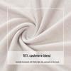 Women's Slim Fit Cashmere Blend Minimalist Round Neck Long Sleeve T-Shirt