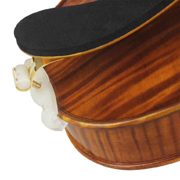 Height Adjustable 1/2 4/4 Size Solid Wood Violin Parts with Comfortable Foam Pad