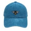 Bee baseball cap cartoon cute embroidery cap European and American retro washed old men's and women's casual hat