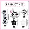 7pcs Cartoon Big Cow Balloon 40inch Black White Cow Number 0-9 Balloon Set Kid's Birthday Farm Animal Party Balloon Decoration
