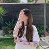 Women's Daisy Print Sun Protection Ice Sleeves