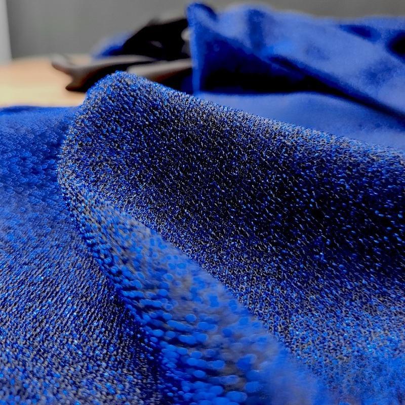 

100/300/500см Звездная Сцена Свадебная Одежда Ткань Блестящая Трикотажная Металлическая Ткань DIY Шитье Ручная Работа Эластичная Ткань 100x155cm