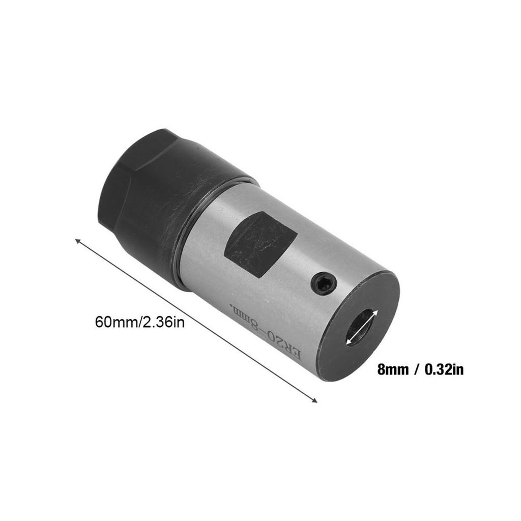 C25‑ 20‑50L Collet Block Chuck Collet Hold Spindle Motor Shaft Clamping Tool Bar (6mm)