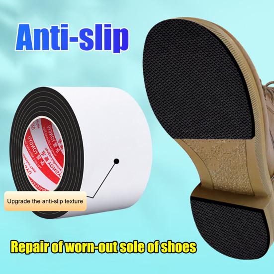 Sole Bottom Protector 6.6 Ft Self-Adhesive Textured Sole Grips Anti-Slip Sole Patch Prevent Wear And Noise for High Heels Sneakers