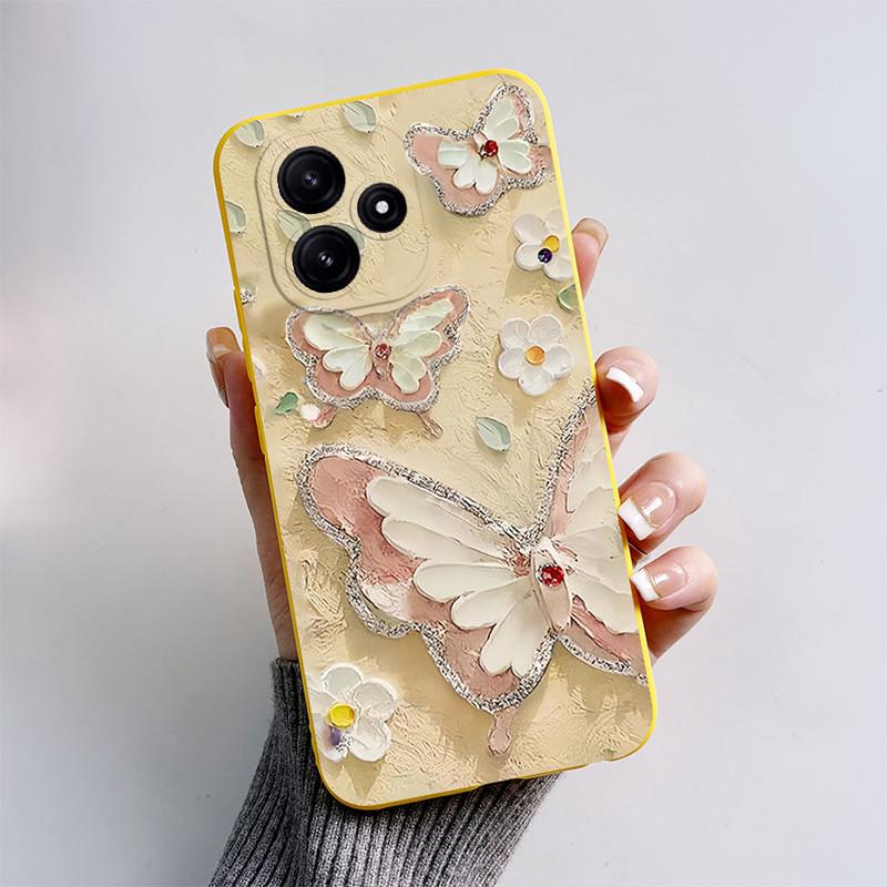 Case For Xiaomi Redmi 12 5G Case Popular Butterfly Soft Silicone Back Phone Case For Redmi 12 5G Cover For Redmi 12 5G 6.79 inch