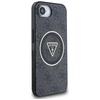 Etui Guess Iml Metal Glitter 4G Circle   Triangle Magsafe Do Iphone 16E Czarny