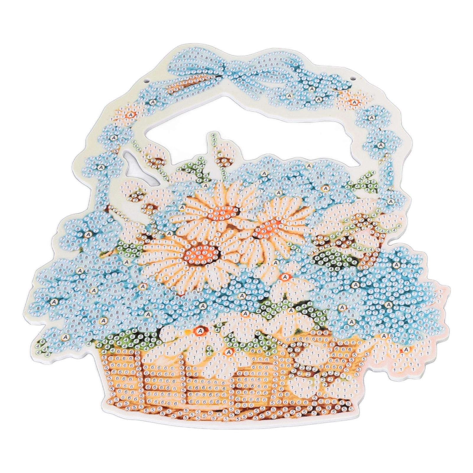 

Diamonds Paintings 5D Blue Flower Basket Diamonds Drawing Digital Painting Home Decoration