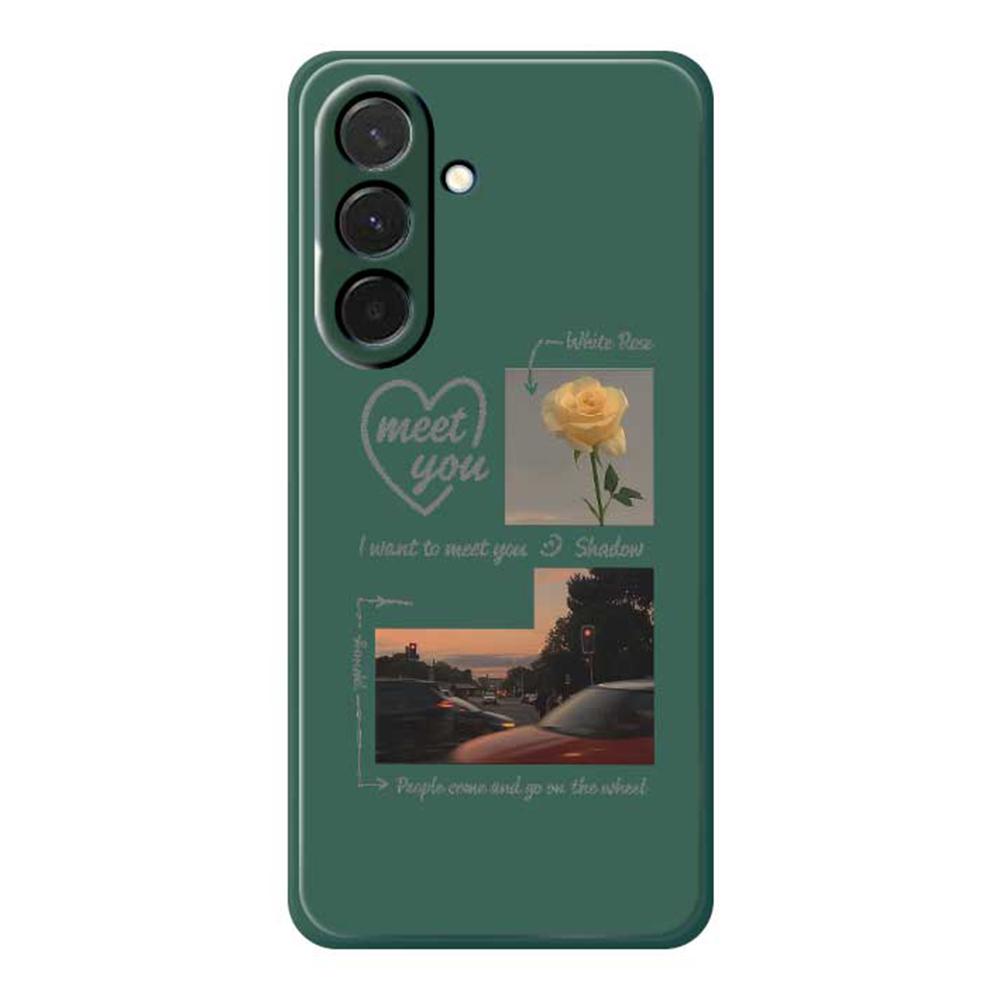 For Samsung Galaxy A36 5G Case Meet You Photo Pattern Printing Straight Edge TPU Phone Back Cover