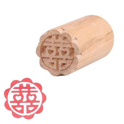 Wood Flower Shaped Hand Pressure DIY Traditional Chinese Pastry Tools Cookie Moulds Dessert Seal Stamp Bakeware Moon Cake Mold