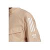 Adidas Originals Trefoil Parley Tt Solid Stripe Print Logo Zip-Up Collar Jacket Men Jacket Light-Brown HL9397