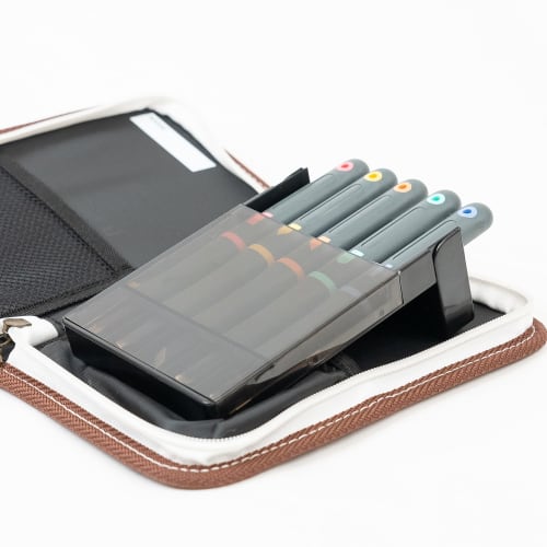 Yoshiharu Laceup Carving Knife Set, All Steel Blade, Right-Handed, Rubber Grip, 5-Piece Set, for Elementary School Girls