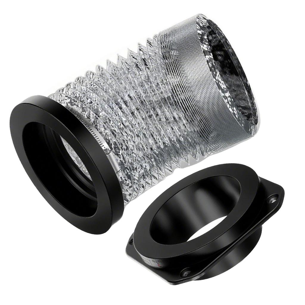 Kit Cuplaj Magnetic pentru Gura de Ventilație a Uscătorului Furtun din Folie de Aluminiu Clemă din Oțel Inoxidabil Conector Etanș pentru Gura de Ventilație a Uscătorului