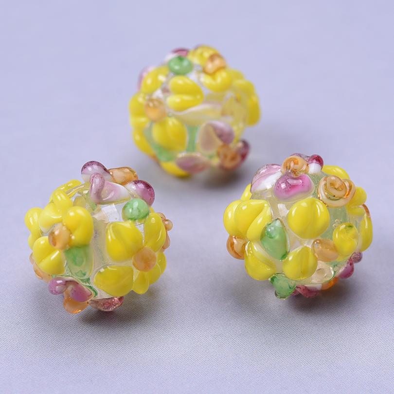5 Stück Gelbe Süße Bienen Anhänger Perlen Für Schmuckherstellung Zubehör Glasmaterialien Tier Spacer/Lose Perle DIY Armbänder Zubehör