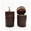 Genuine Leather Retro Coin Purse - Crazy Horse Round Barrel Design