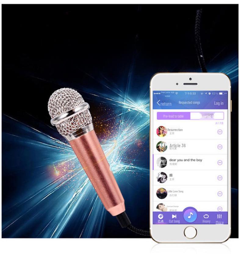 Mini Karaoke Headset Microphone for Singing