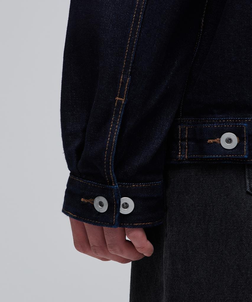 Musinsa Standard Oversized Denim Trucker Jacket [Deep Indigo]