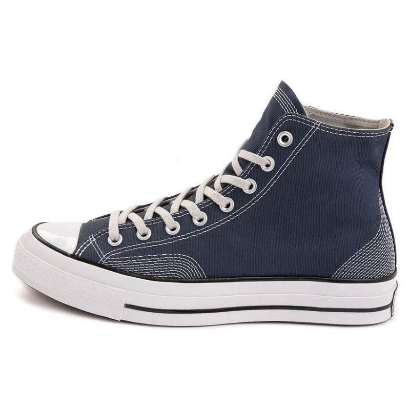 

Converse Chuck 70 Multi-Stitch Cotton Breathable High Top Espadrilles Unisex Blue & White 38