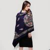 Flower Embroidery Cashmere Scarf Tassels Pashmina Shawls For Woman Winter Windproof Wraps Winter Scarf For Luxury