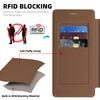 For MagSafe RFID Blocking Flip Leather Phone Case Samsung Galaxy S25 Edge S24 S23 Ultra S22 Plus Wallet with Card Holder Cover