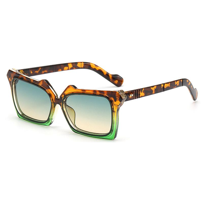 Classic retro rice nail small frame square sunglasses, European and American trend anti-sun and anti-ultraviolet sunshades
