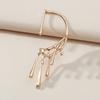 Exaggerated Personality Fashion Lava Ear Hanging Ins Design Feeling Water Drop Retro Ear Bone Clip Earrings Jewelry Women