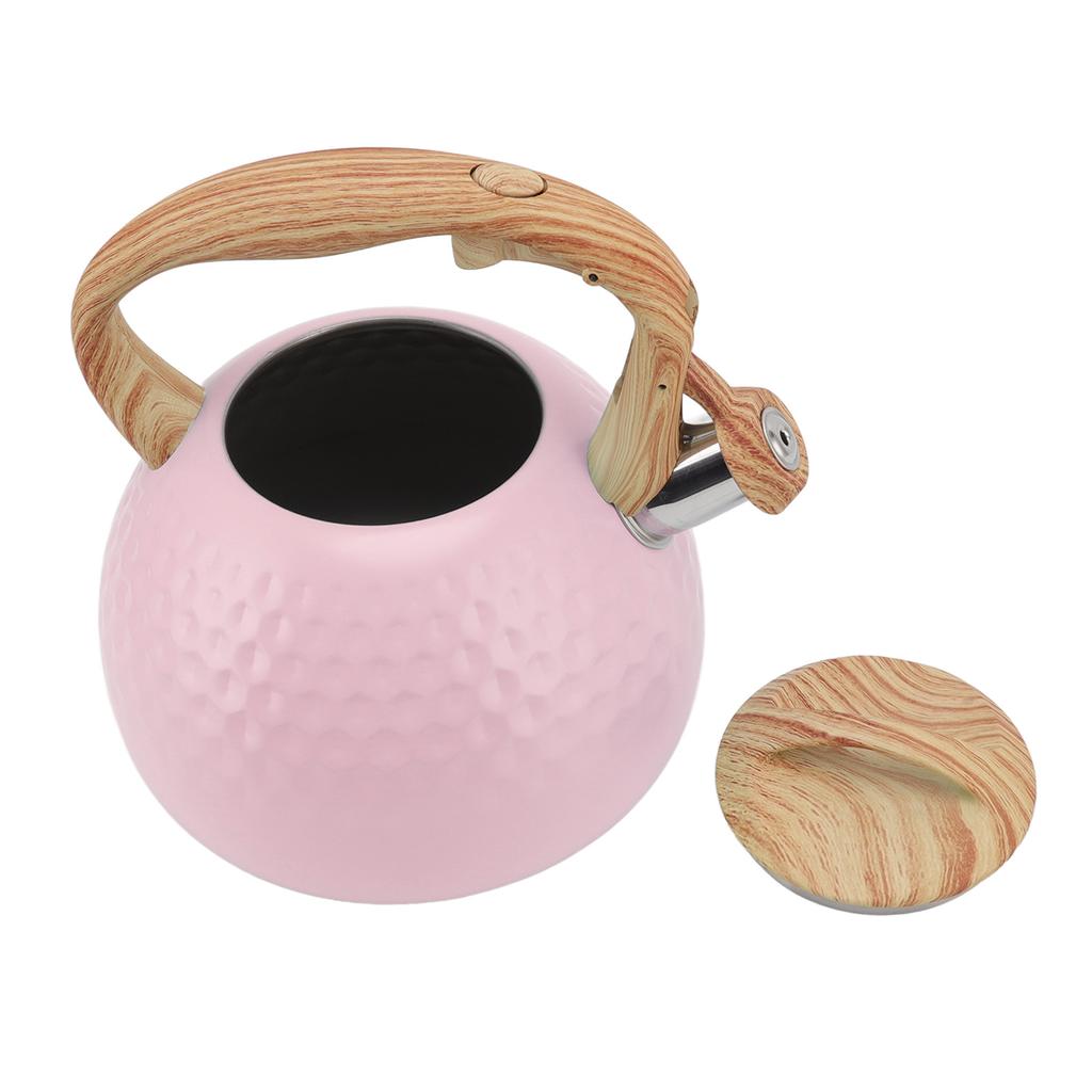 Tea Kettle 3L Teapot 304 Stainless Steel Household Whistling Tea Kettle Water Kettle Tea House Accessories Pink