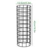 6 Pcs Metal Plant Guard Tree Trunk Protector with Zip Ties Garden Stakes Expandable Cage Camouflage Green for Deer Mower Protect