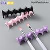Soft Silicone Nail Pen Holder Brush Rack Shelf UV Gel Brush Display Stand Makeup Painting Pen Rest Organizer Stander Manicure