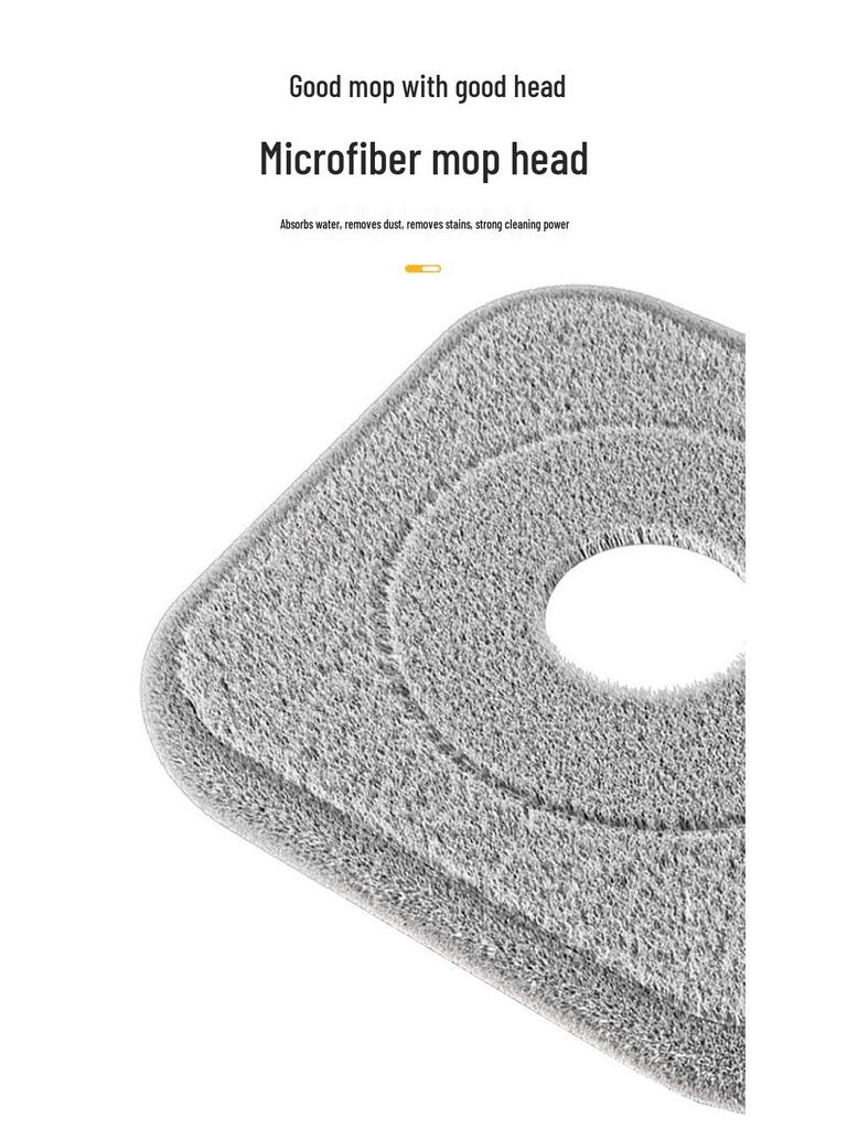 Hands-Free Spin Mop & Bucket with Efficient Dirt Separation and Water Absorption
