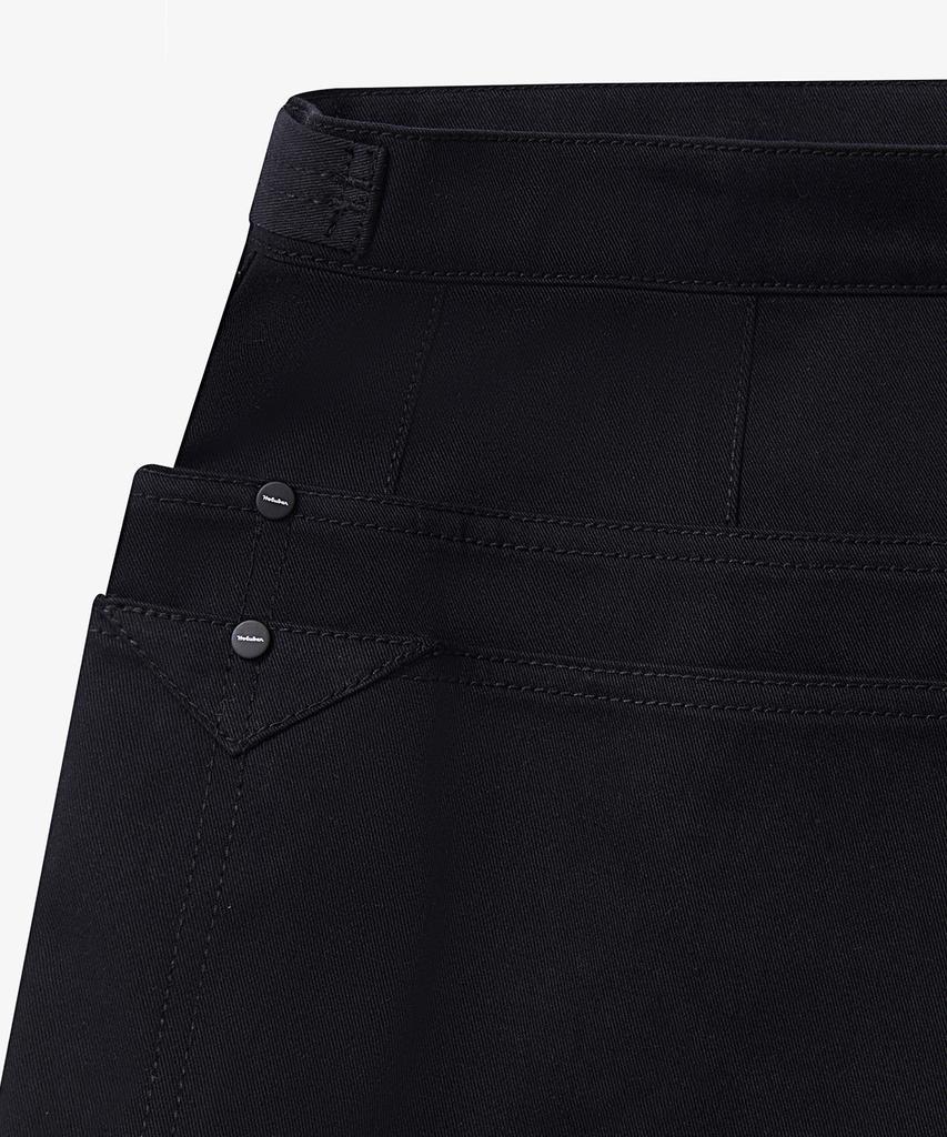 Holluba Trail Split Short Skirt Black