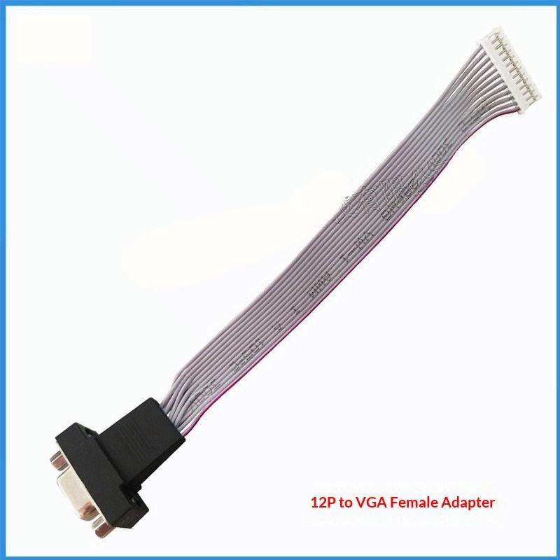 Single-ended signal cable12P PH2.0TurnVGAMale Connector Built-inVGAHead Adapter Monitor Signal Adapter