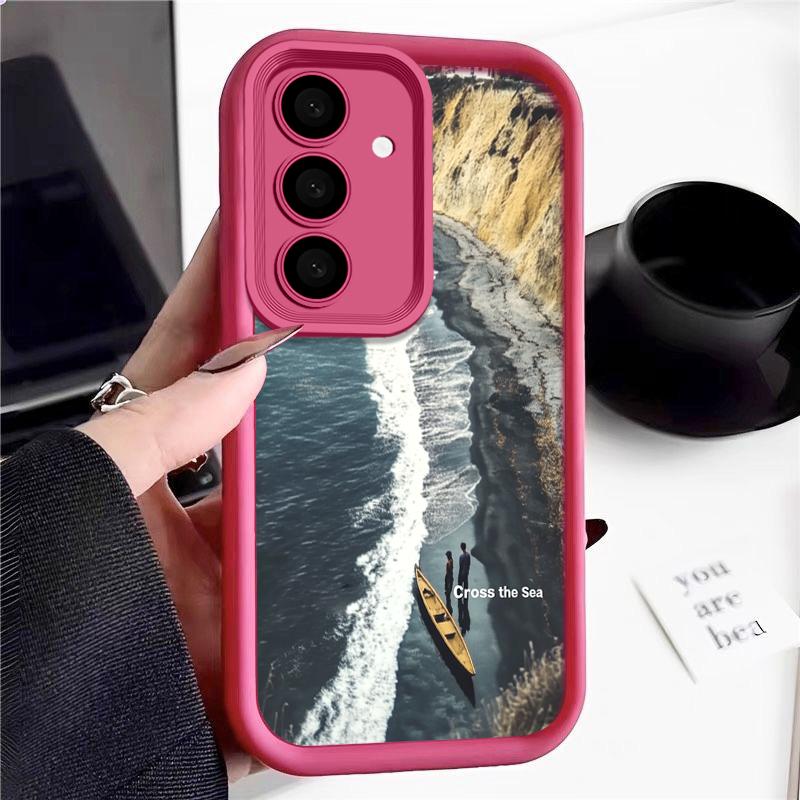 Sea Scenery Case For Samsung Galaxy A55 A54 A14 A15 A34 A35 A25 A53 A52 5G S24 S23 S22 Ultra S21 Plus S20 FE Silicone Soft Cover
