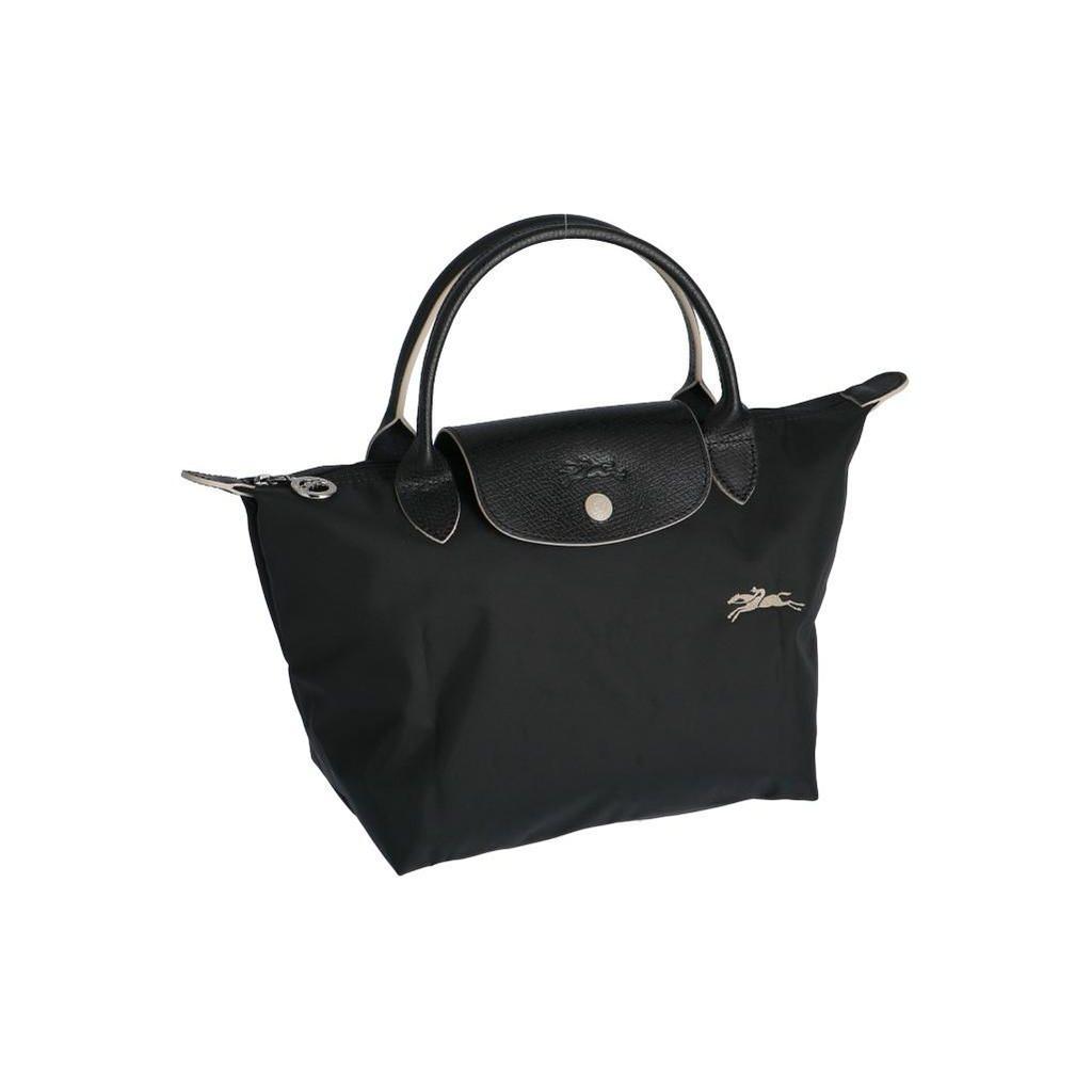 Longchamp Le Pliage Club 23 Short Handle Large Capacity Nylon Canvas Shopping Bag Dumpling Bag Tote Bag Small Women Tote Bags Black 1621619001