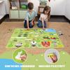 BONNYCO Felt Board with 92 Farm Animals Figures. Montessori Toys and Birthday Gifts for Children from 3 to 8 Years.  Farm Educational Games