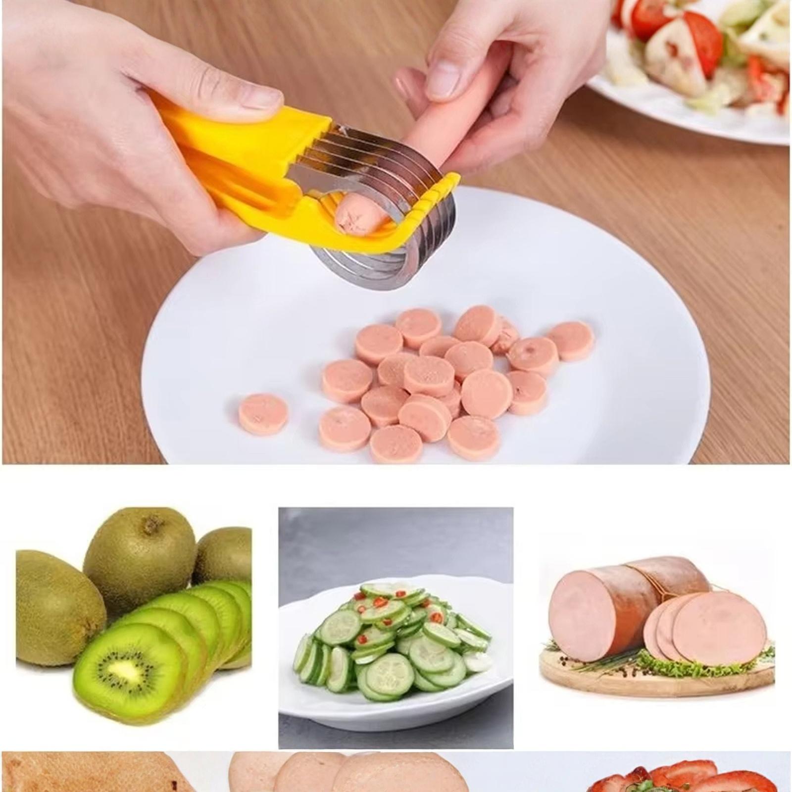 

Екологічно чиста різалка для бананів:Преміальний пластиковий кухонний інструмент для &Овочів-Ідеально підходить для нарізання, нарізання огірків та іншого One Size