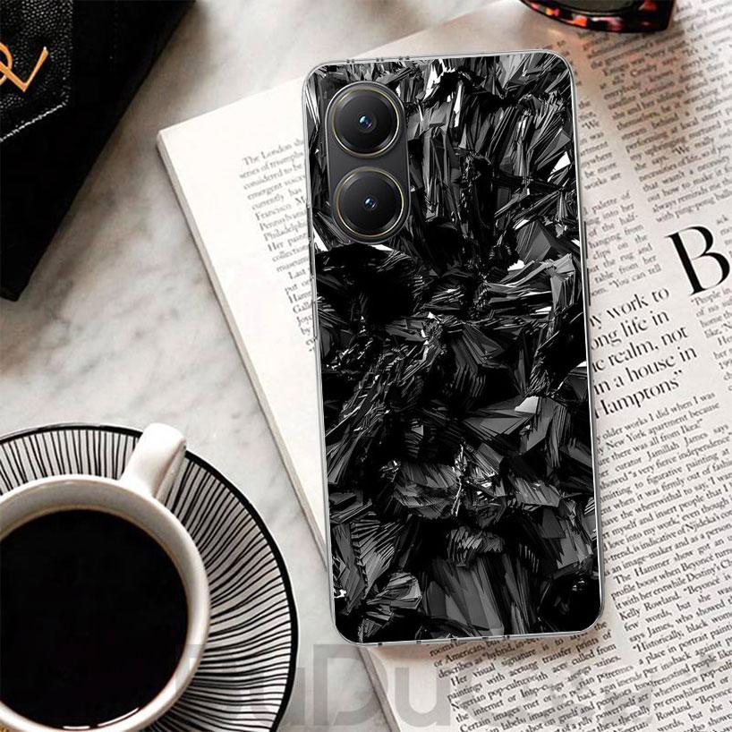 Forged Carbon Pattern Cover For Xiaomi Poco X7 X6 X5 Pro X3 Nfc F7 Ultra Phone Case F6 F5 X4 F4 Gt F3 M6 M5S M4 M3 Print Shell P