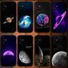 Moon Galaxy Universe Phone Case For Samsung S24,S21,S22,S23,S30,Ultra,S20,Plus,Fe,Lite,Note,10,9,5G Black Soft Cover