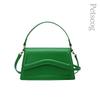 Designer Shoulder Bag Casual Solid Color Leather Small Handbags 2023 New Fashion Women'S Bag Square Flap Crossbody Bags