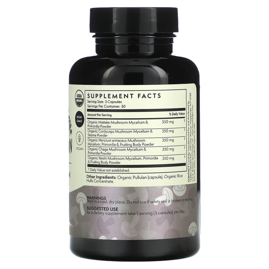 Healthy Mushroom Capsules, 90 Capsules