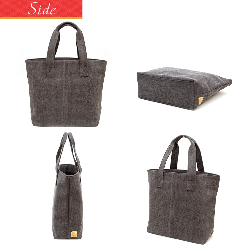 Tote bag for made in Japanese Kurashiki binchotan charcoal shell birthday charcoal [creare KIKI] women, lightweight, roomy, Japan, style, canvas, ink,