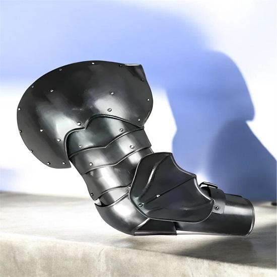 Medieval Knight Half Armor LARP SCA Cosplay Gothic Black Armor Renaissance Fireworks