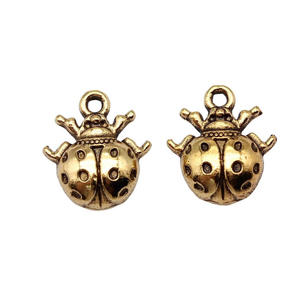 Frogs Insects Charms Vintage Alloy Pendants For Reptile Themed Jewelry