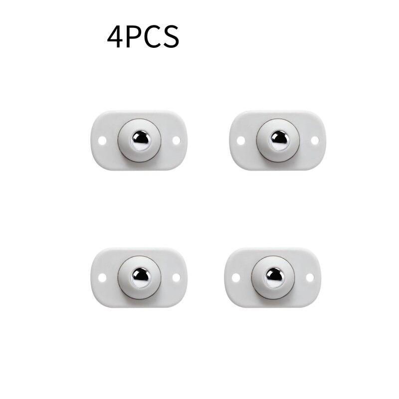 4 ruedas para muebles de acero inoxidable, autoadhesivas, giratorias de 360 grados, universales