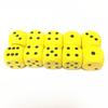 10Pcs Wood Dice D6 Sided Dice 16Mm Digital Number Or Point Cubes Round Coener For Kid Toys Board Games