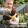 18V 8" Cordless Pole Chainsaw, 1.94m/2.56m Electric Chainsaw with 2 X 4.0Ah Batteries, Charger, Auto Lubrication