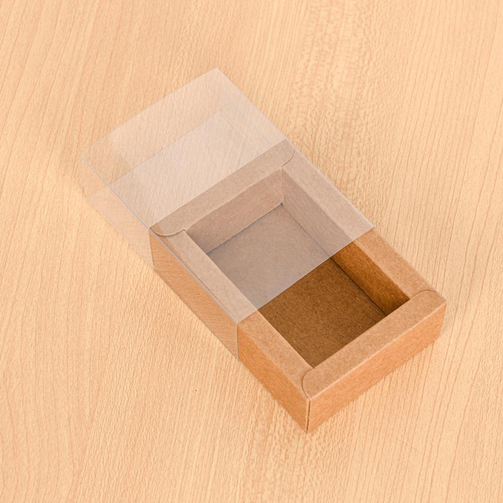 

5 ШТ. Крафт-бумажные коробки для печенья, конфет, торта, разных размеров, для мыла ручной работы, принадлежности для мероприятий и вечеринок 16x10x5.5cm коричневый